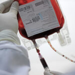Imagem mostra bolsa de sangue de um banco de sangue de cordão umbilical